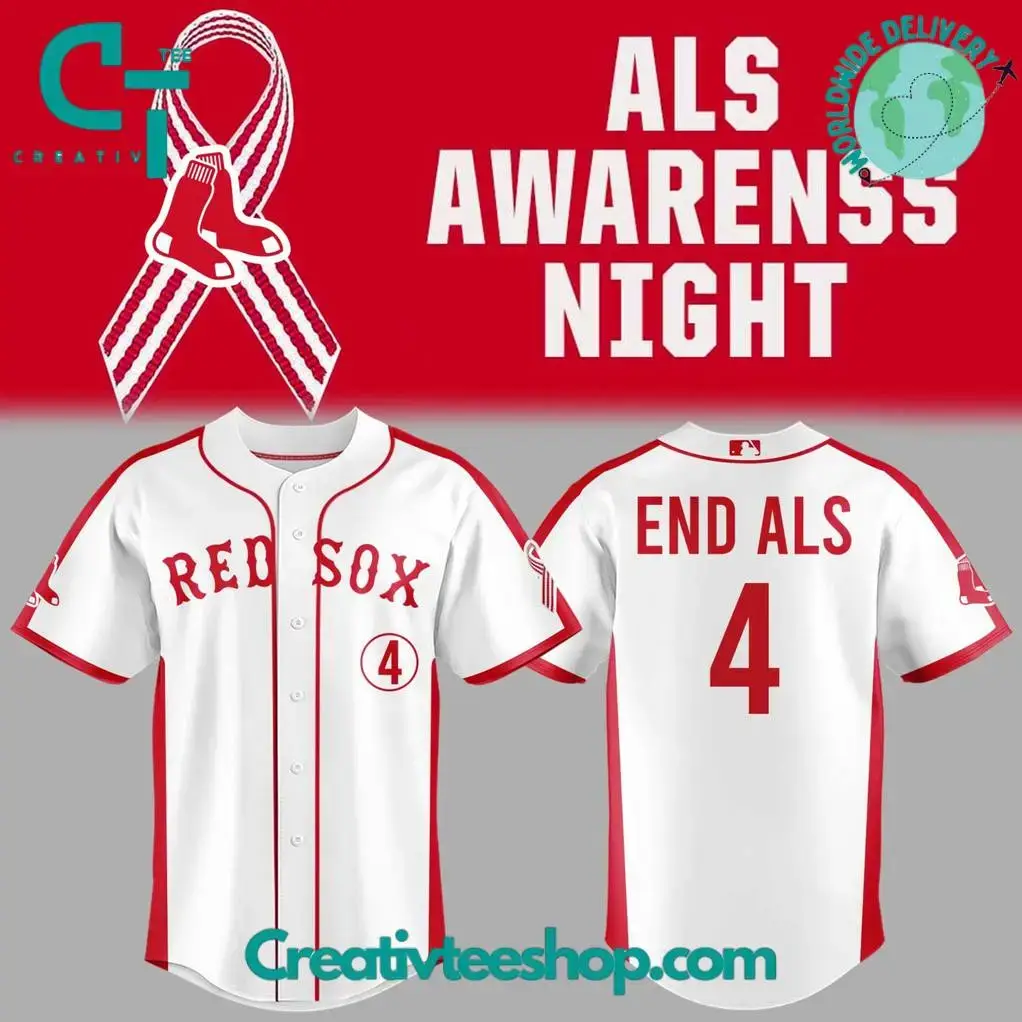 Boston Red Sox X Als Awareness Night 2025 Baseball Jersey Image