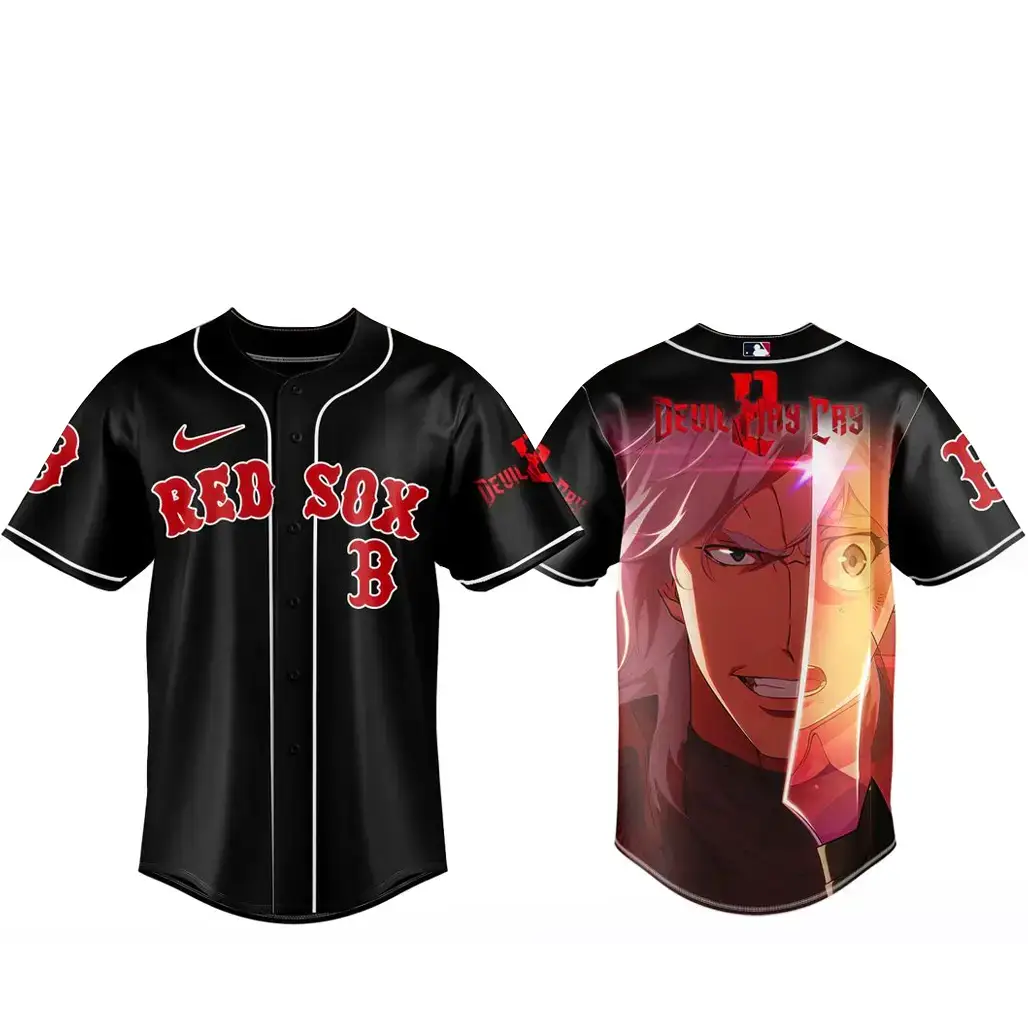 Boston Red Sox x Devil May Cry 2 Baseball Jersey Image