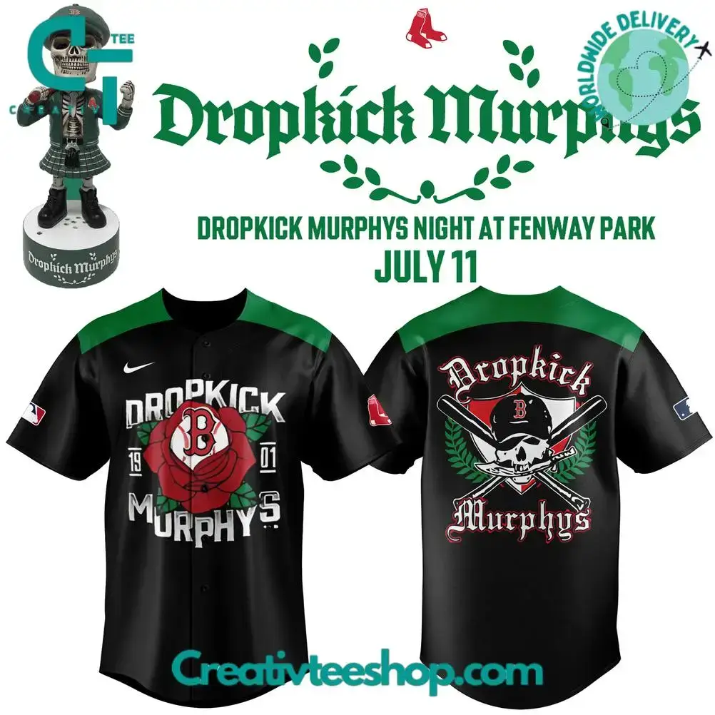 Boston Red Sox X Dropkick Murphys Night 2025 Special Baseball Jersey Image