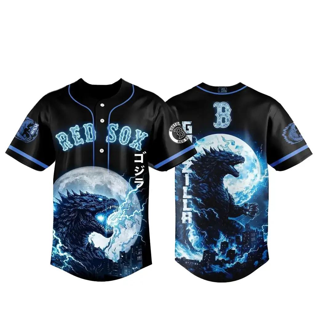 Boston Red Sox x Godzilla Legendary 2026 Baseball Jersey Image