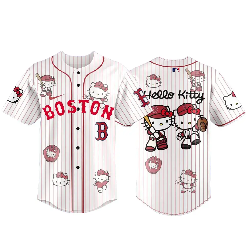 Boston Red Sox x Hello Kitty 2026 Baseball Jersey Image