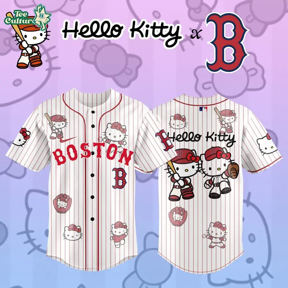 Boston Red Sox x Hello Kitty Custom Design 2026 Limited Edition Jersey Image