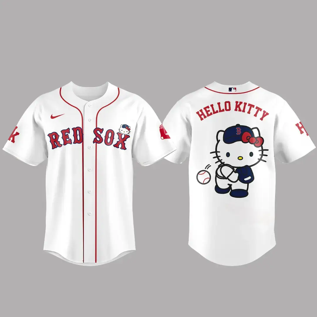 Boston Red Sox x Hello Kitty Night 2026 Baseball Jersey Image