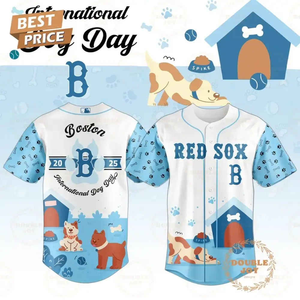 Boston Red Sox X International Dog Day 2025 Limited Edition Baseball Jersey Image