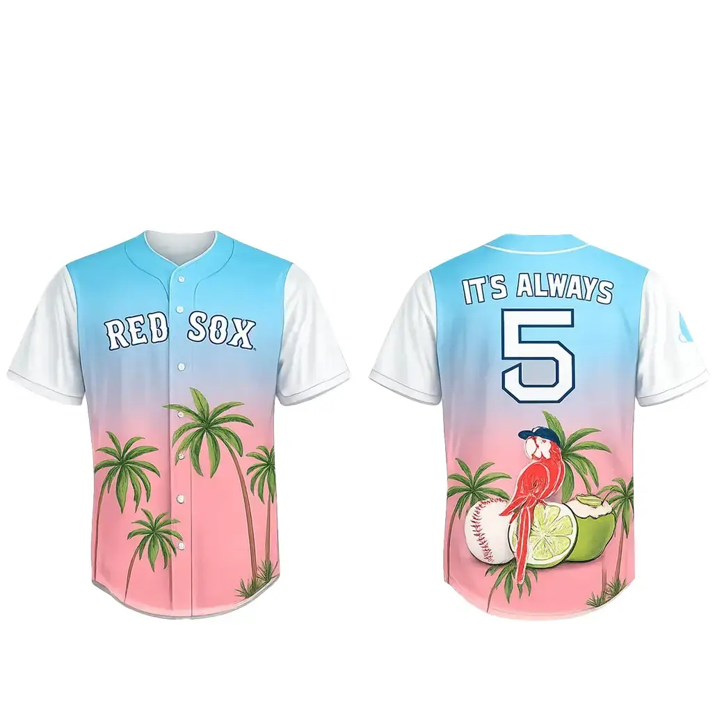 Boston Red Sox x Margaritaville Day 2026 Baseball Jersey Image