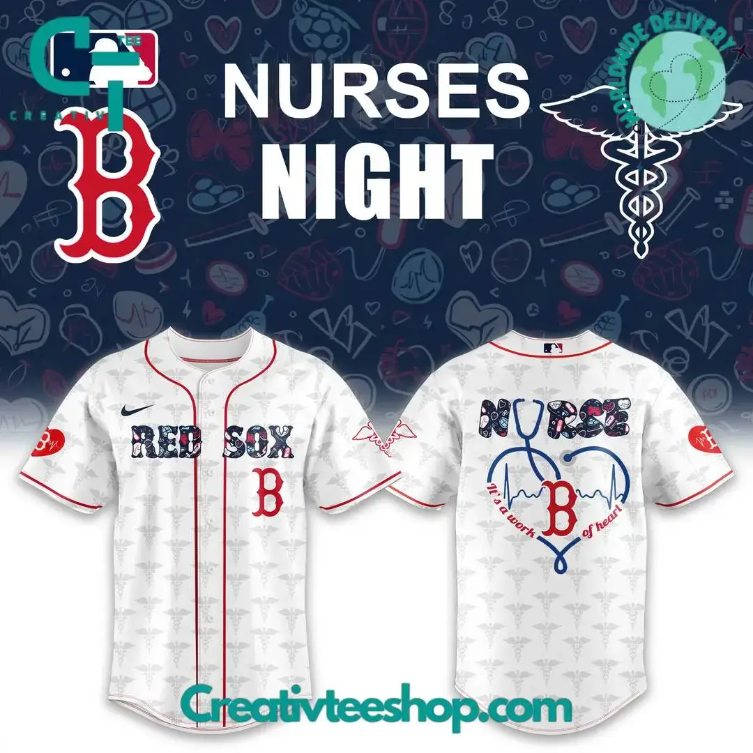 Boston Red Sox X Nurses Night Special Baseball Jersey Image