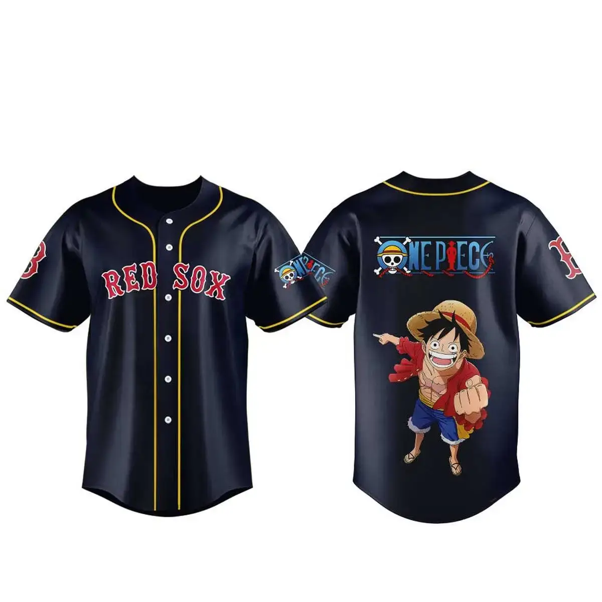 Boston Red Sox x One Piece Night 2026 Baseball Jersey Image