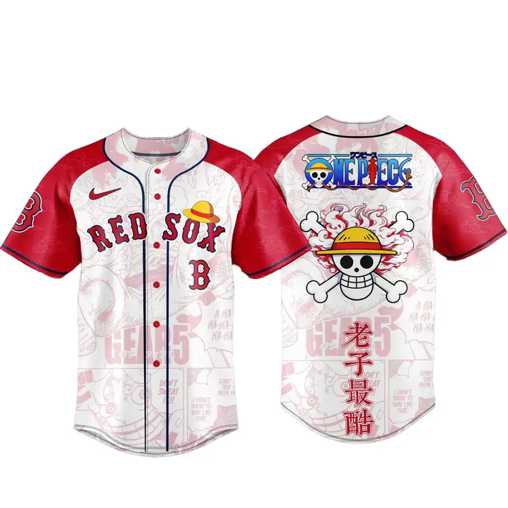Boston Red Sox x One Piece Night 2026 Game Baseball Jersey Image