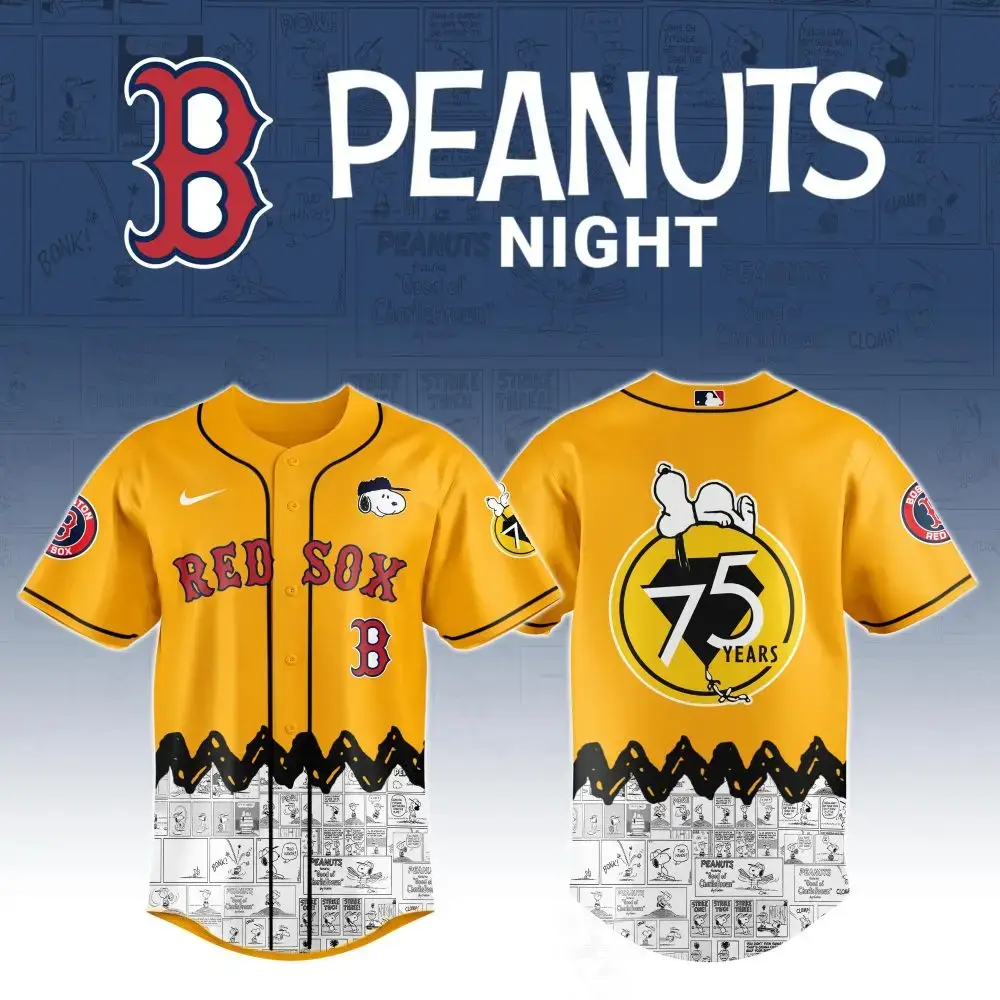 Boston Red Sox X Peanuts Night Jersey Image