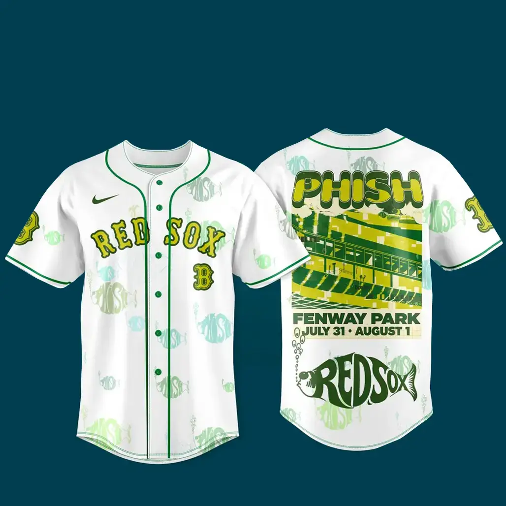 Boston Red Sox x Phish Summer Tour 2026 Baseball Jersey Image