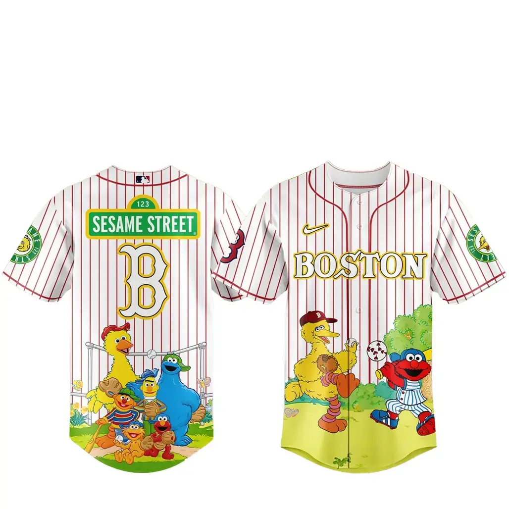 Boston Red Sox x Sesame Street Night Baseball Jersey Image