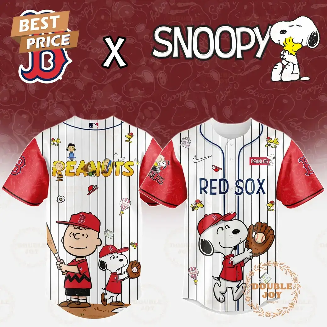 Boston Red Sox x Snoopy 2025 Limited Edition Baseball Jersey Image