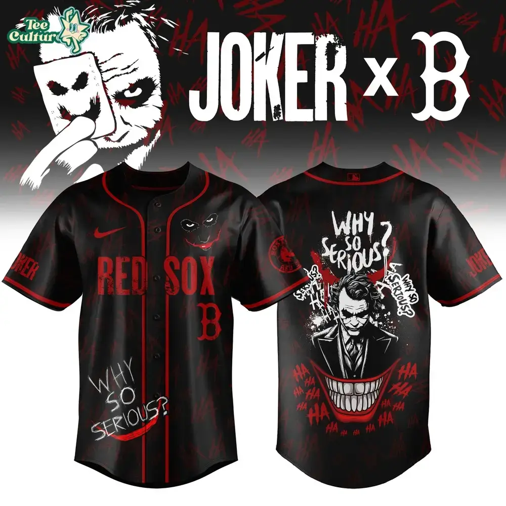 Boston Red Sox x The Joker 2026 Comic Style Limited Jersey Image