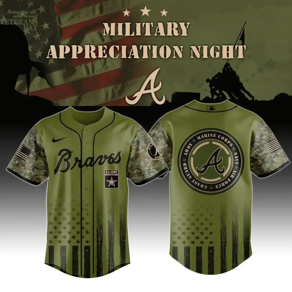 Braves Military Appreciation Night Jersey - Honor Veterans With Style Image