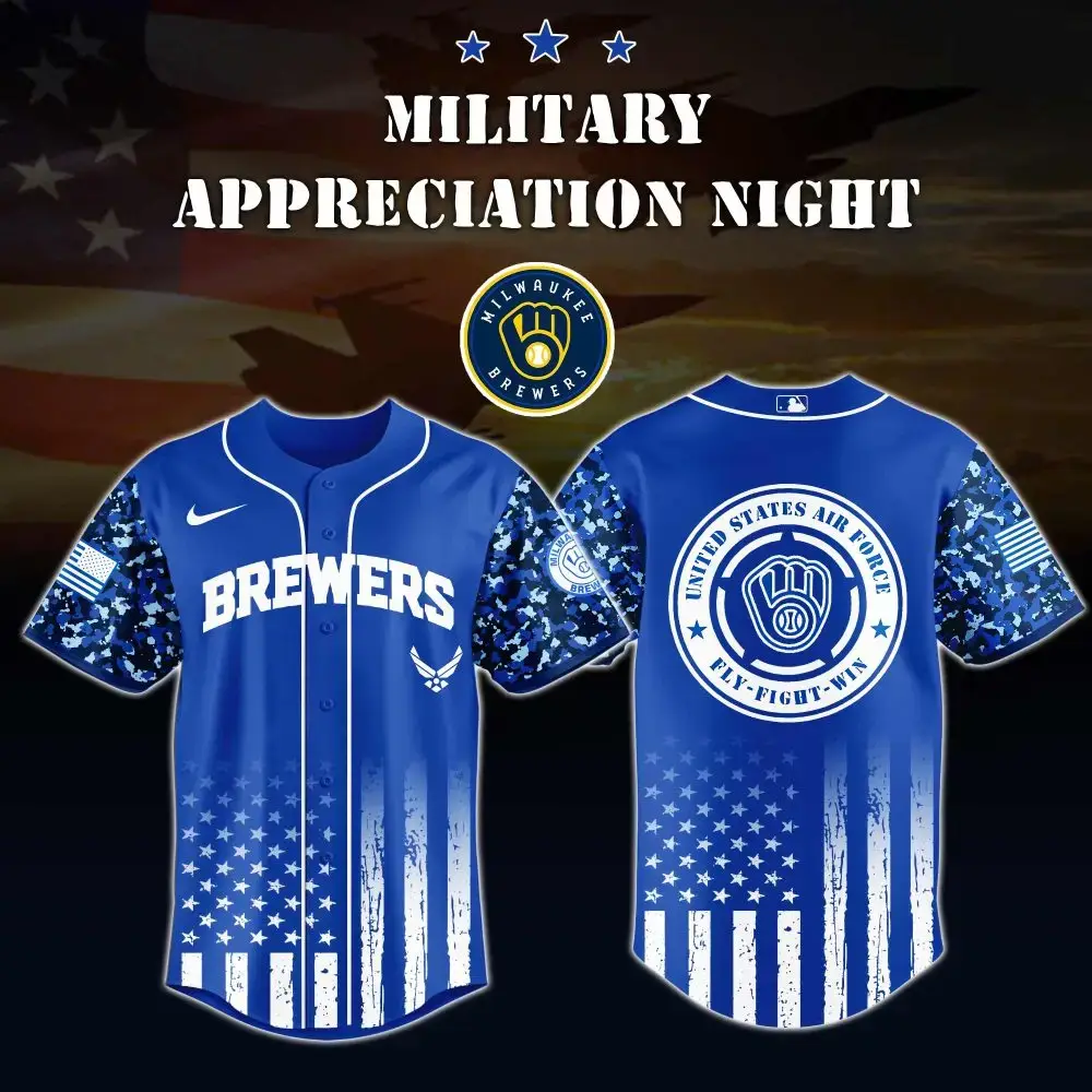 Brewers Military Appreciation Jersey – Honor Veterans With Style & Comfort! Image