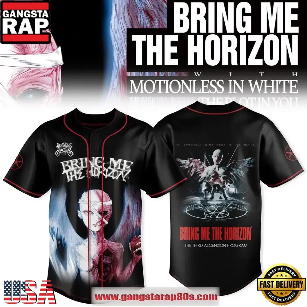 Bring Me The Horizon Tour 2026 The Third Ascension Program Special Baseball Jersey Image