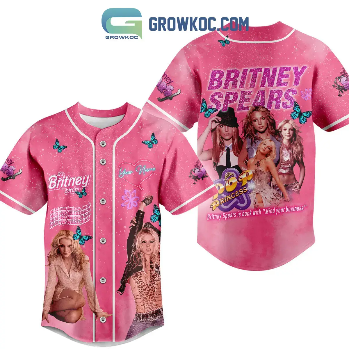Britney Spears Is Back With Mind Your Business Personalized Baseball Jersey Image