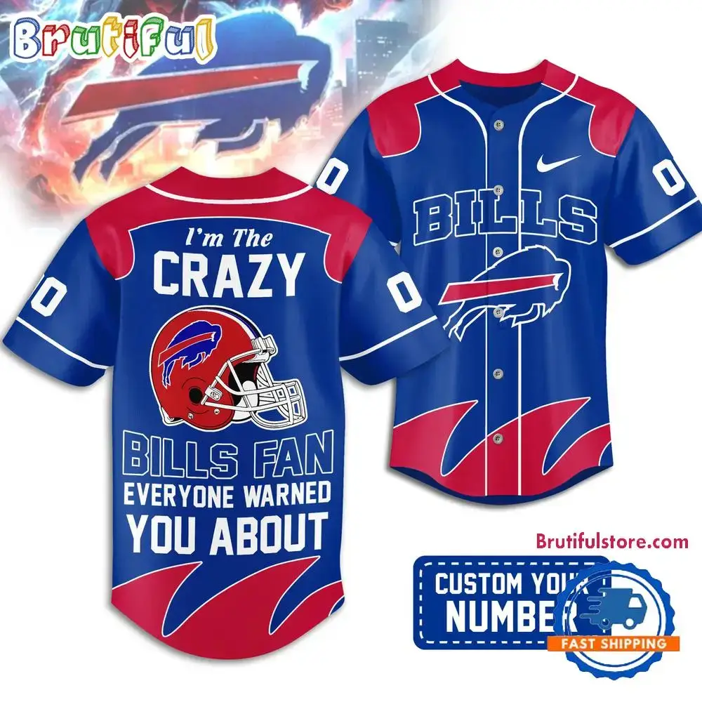 Buffalo Bills 2026 NFL Crazy Football Fan Personalized Jersey Shirt Image