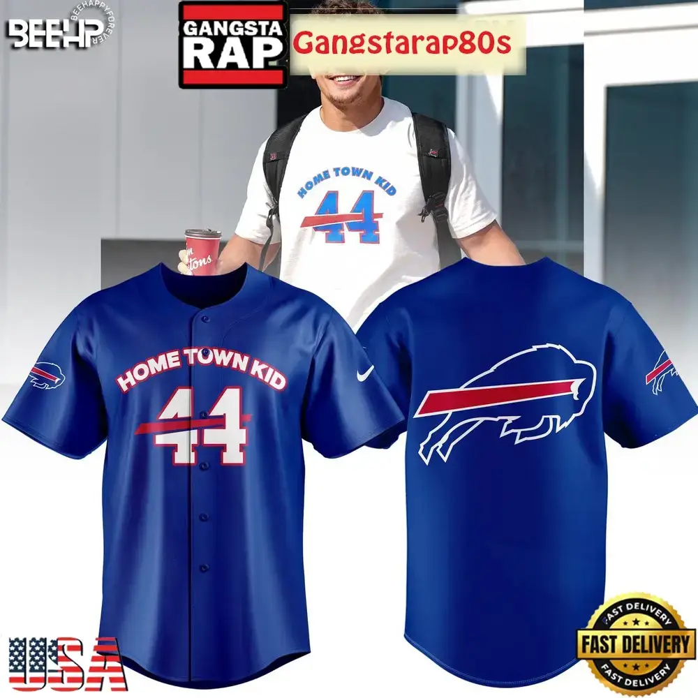 Buffalo Bills Home Town Kid 2025 Baseball Jersey Image