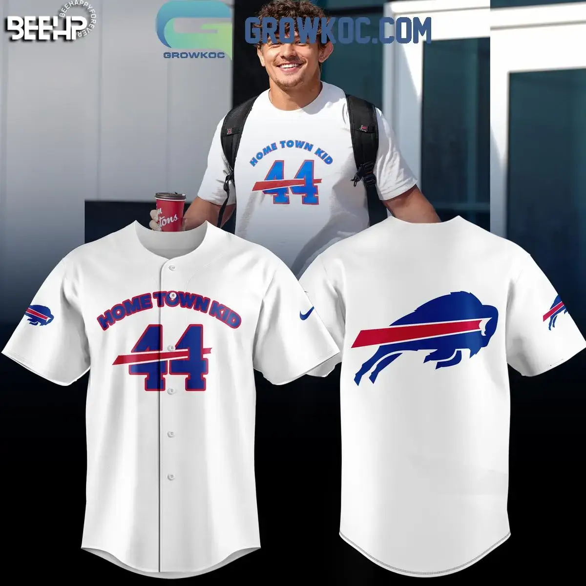Buffalo Bills Home Town Kid 2025 White Jersey Image