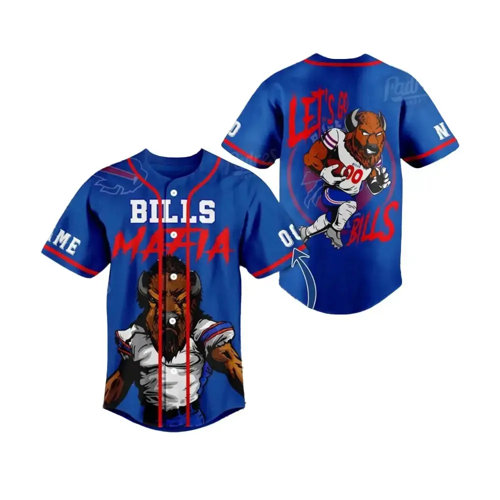 Buffalo Bills Mafia Baseball Jersey Image