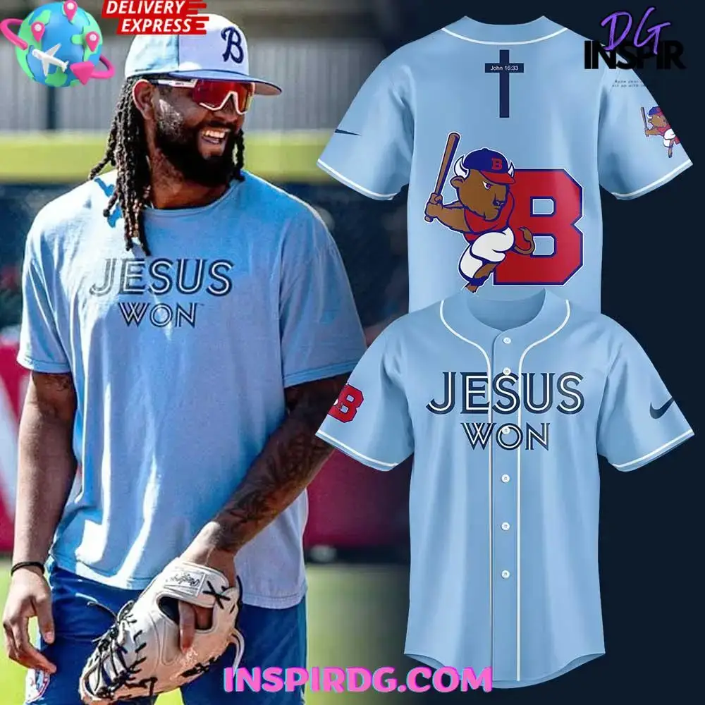 Buffalo Bisons Jesus Won Special Edition Baseball Jersey Image