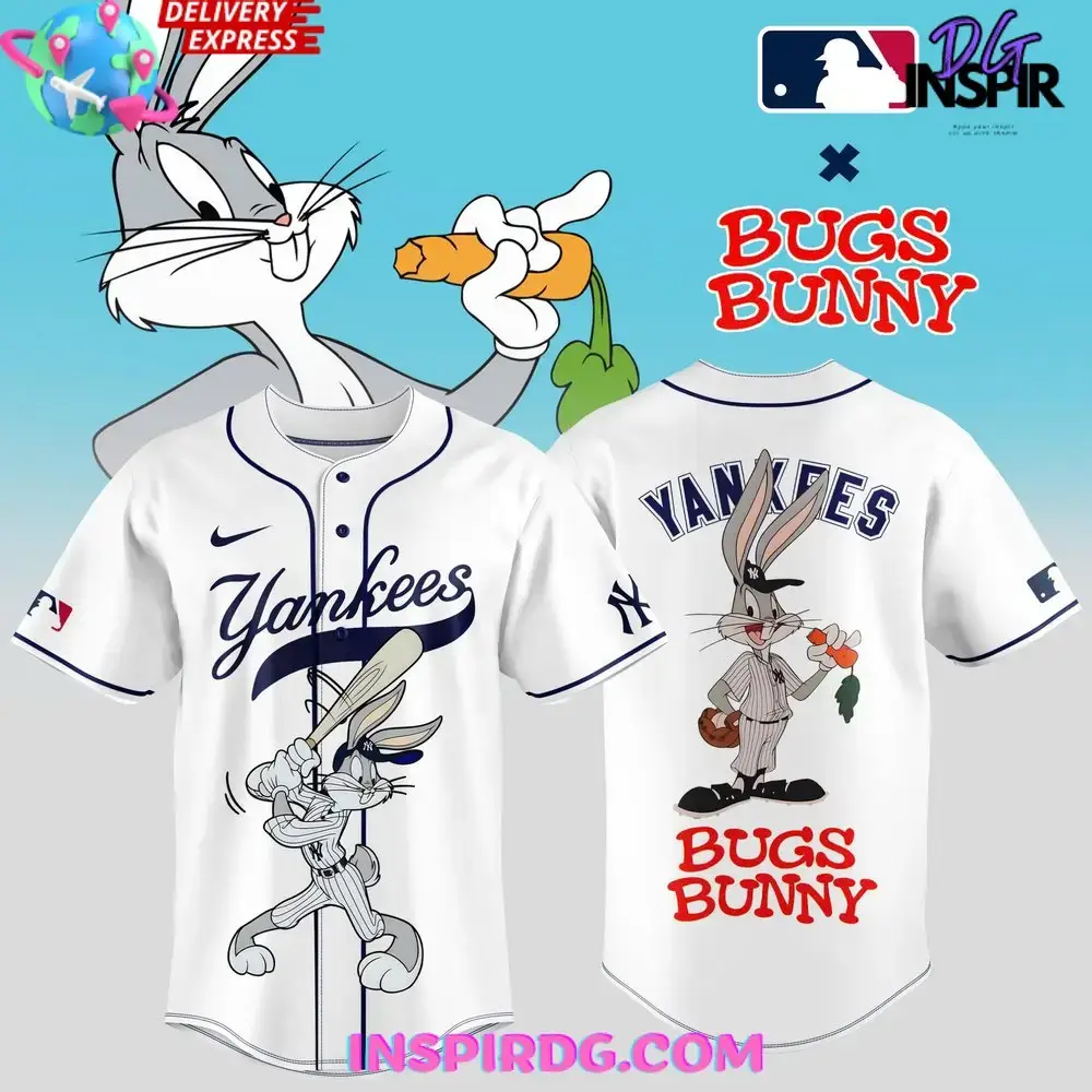 Bugs Bunny X Yankees Special White Baseball Jersey Image