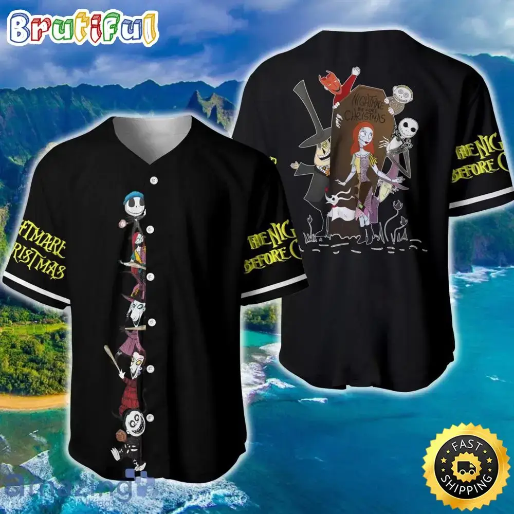 Burton Disney Baseball Jersey Nightmare Before Christmas Image