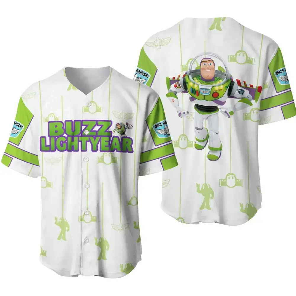 Buzz Lightyear Baseball Jersey - Toy Story Fan Apparel - Unisex Sports Shirt Image