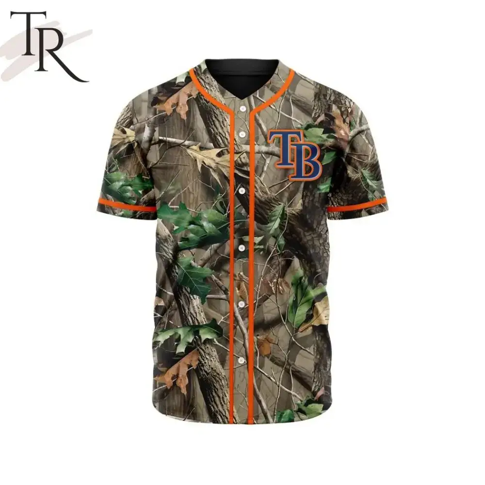 Camouflage Baseball Jersey - Short Sleeve, Button-Up, Outdoor Sports Tee Image