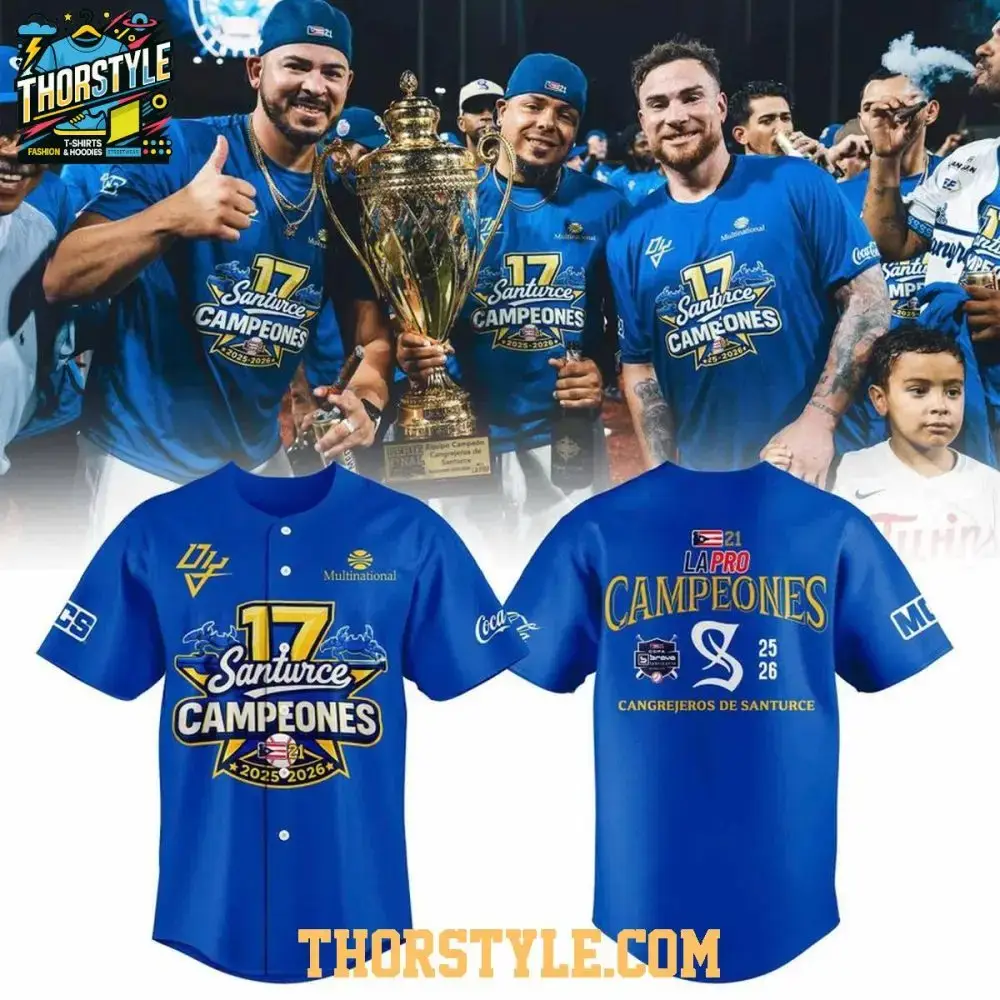Cangrejeros De Santurce 2025-2026 Campeon Personalized Baseball Jersey Image