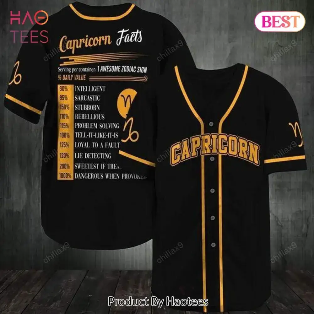 Capricorn Zodiac Baseball Jersey – Stylish Astrology Tee For Capricorns Image