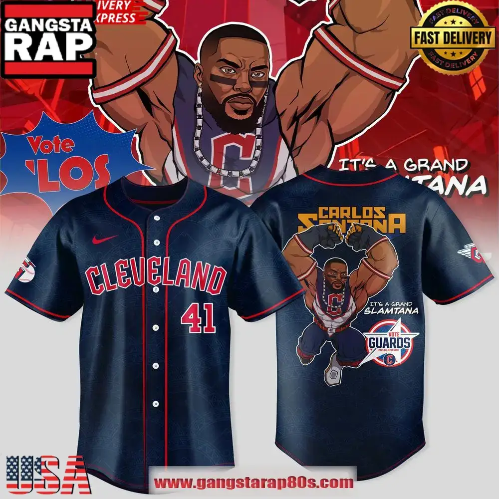Carlos Santana x Guardian Power All-Star Edition Baseball Jersey Shirt Image
