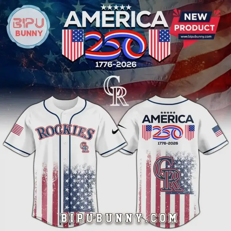 Celebrate America 250Th Anniversary Rockies Baseball Jersey - Limited Edition Patriotic Design Image