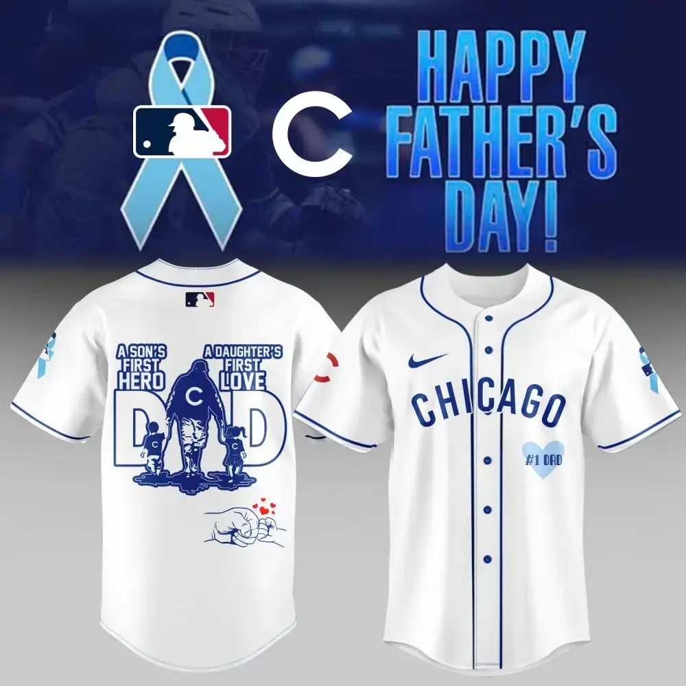 Celebrate Dad: Chicago Baseball Jersey - Perfect Father'S Day Gift For Your Hero! Image