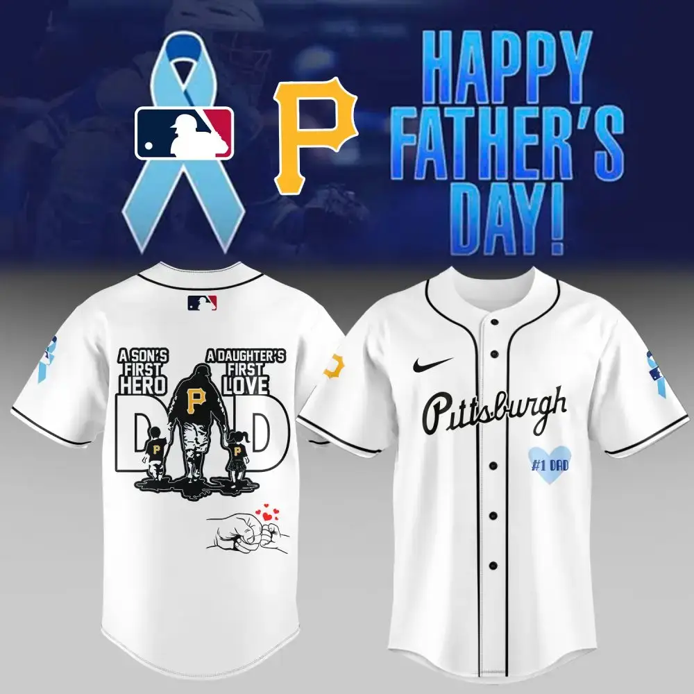 Celebrate Dad With Pittsburgh Baseball Jersey - Father'S Day Gift - Son'S Hero, Daughter'S Love Design Image