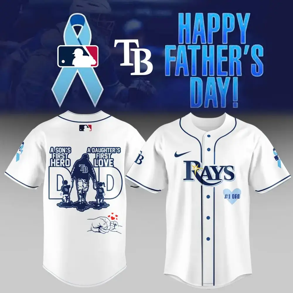 Celebrate Dad With Tampa Bay Rays Father'S Day Jersey - A Son'S Hero, Daughter'S Love Gift! Image