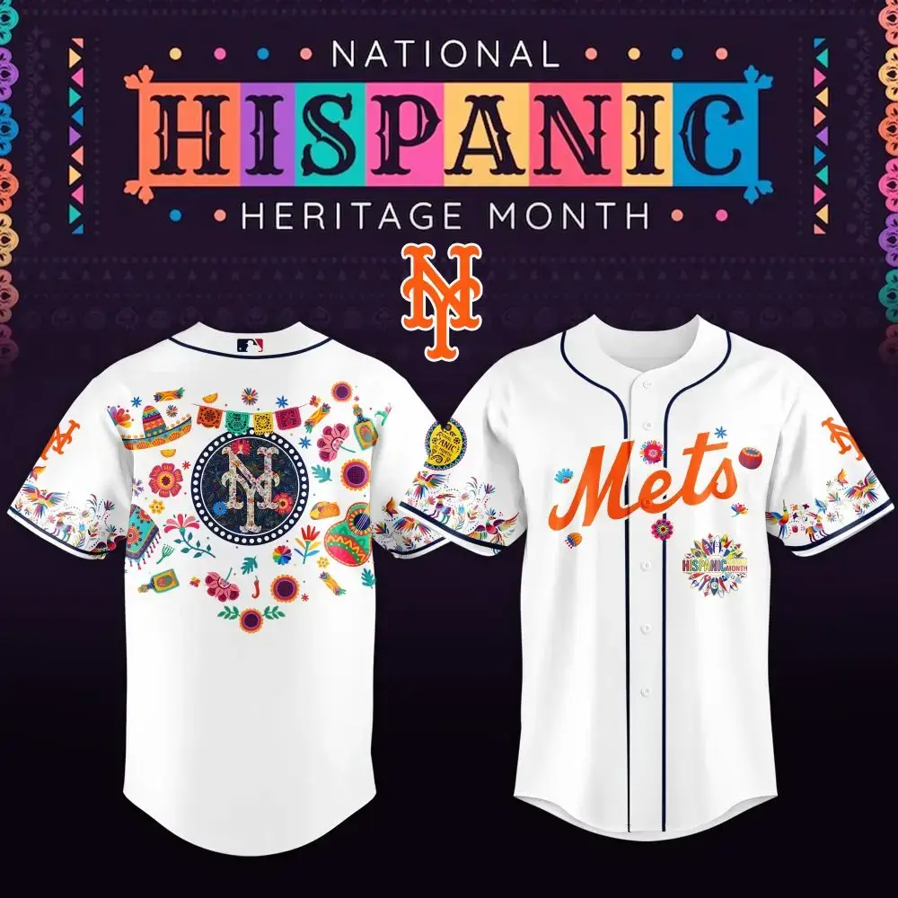 Celebrate Diversity: Limited Edition Mets Hispanic Heritage Jersey - Vibrant Design! Image