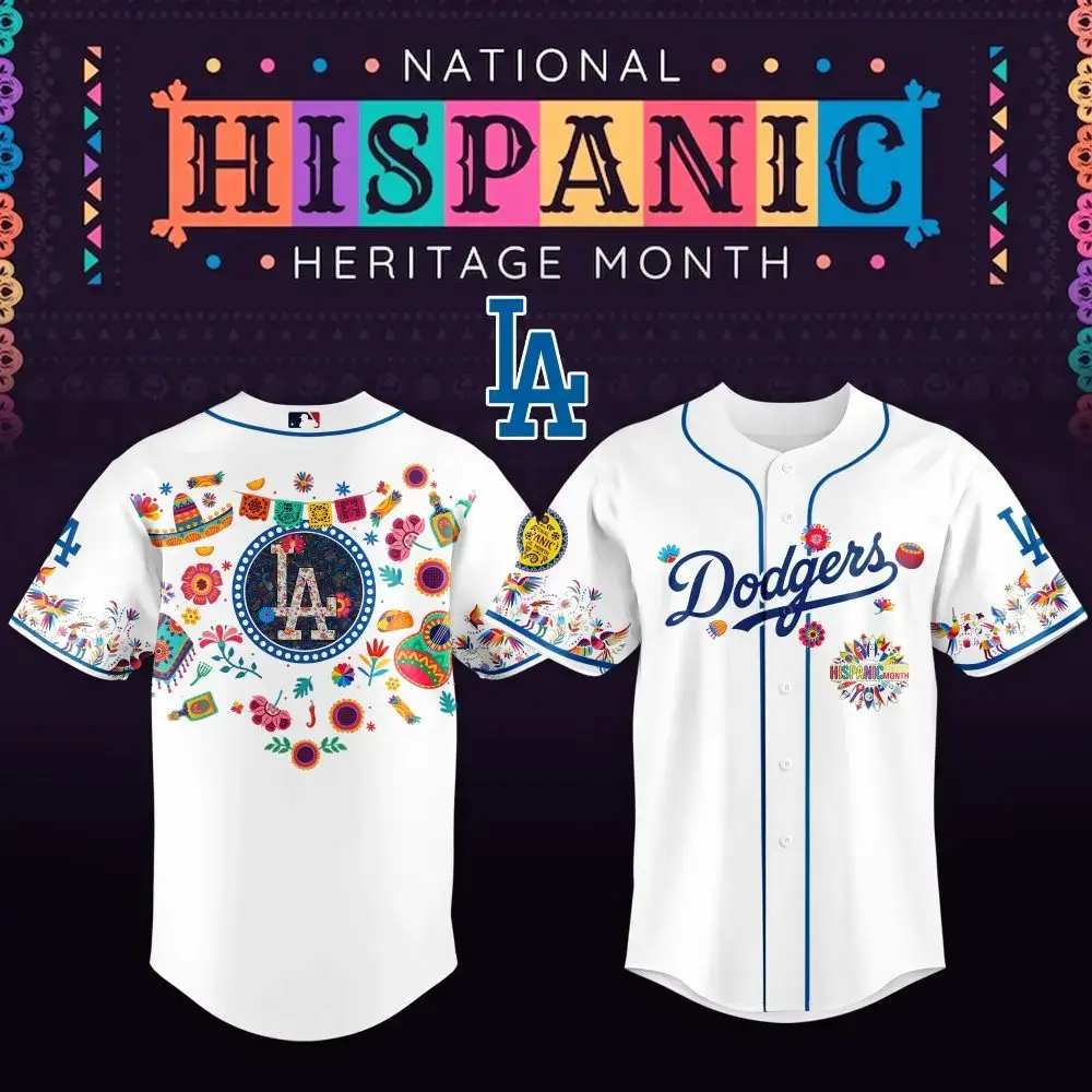 Celebrate Hispanic Heritage: Limited Edition Dodgers Jersey – Vibrant & Unique Design! Image