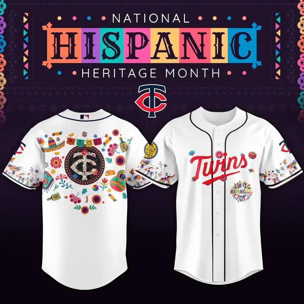 Celebrate Hispanic Heritage: Limited Edition Twins Jersey – Vibrant Design, Perfect Gift! Image