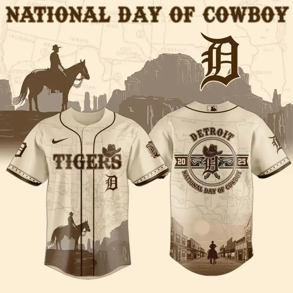 Celebrate In Style: National Day Of Cowboy Detroit Tigers Jersey 2025 Edition Image