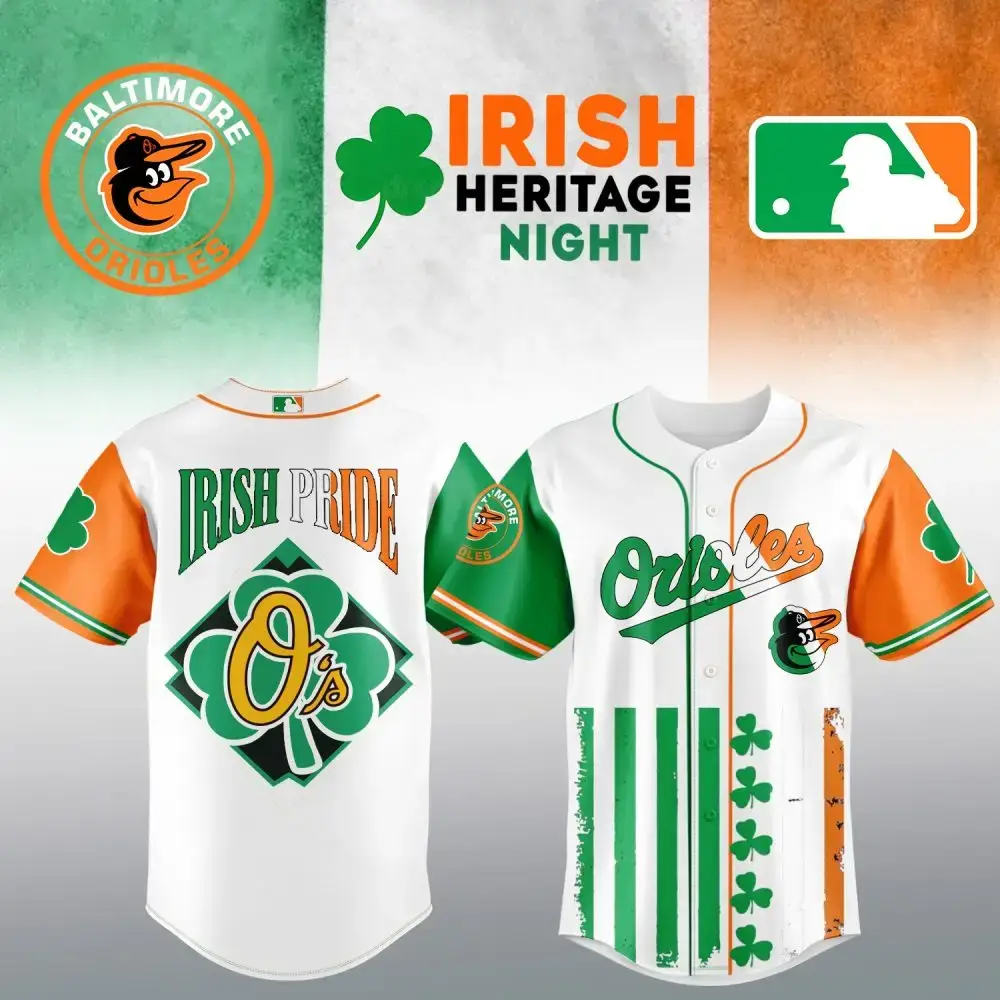 Celebrate Irish Heritage: Official Baltimore Orioles Shamrock Jersey - Limited Edition Image