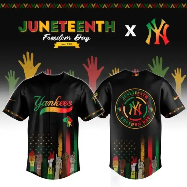 Celebrate Juneteenth: Limited Edition Freedom Day Baseball Jersey - Vibrant Design, Perfect Gift! Image