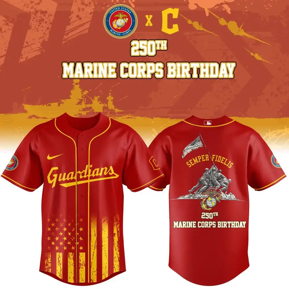 Celebrate Marine Corps 250Th Birthday With Exclusive Guardians Baseball Jersey Image