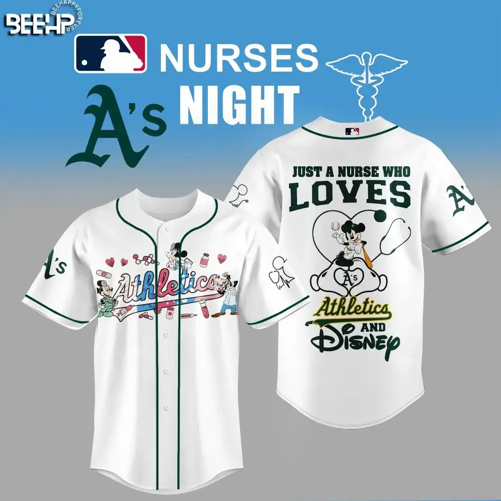 Celebrate Nurses Night With A'S Disney-Themed Jersey – Perfect For Fans & Healthcare Heroes! Image