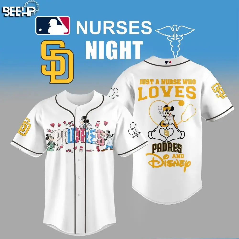 Celebrate Nurses Night With Disney Padres Jersey – Perfect Gift For Healthcare Heroes! Image