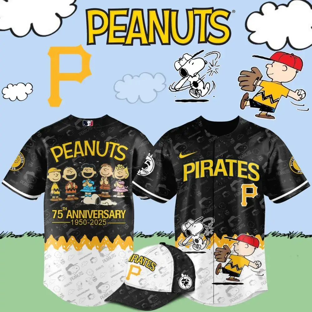 Celebrate Peanuts 75Th Anniversary With Pirates Jersey – Limited Edition Baseball Gear Image
