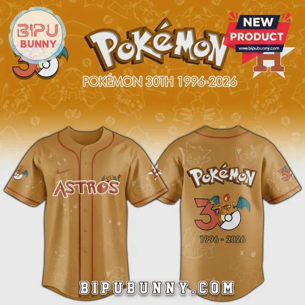 Celebrate Pokémon 30Th Anniversary With Exclusive Astros Jersey – Limited Edition 1996-2026 Collectible! Image