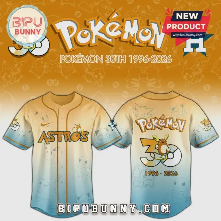 Celebrate Pokémon 30Th Anniversary With Limited Edition Astros Jersey - 1996-2026 Collectible Image