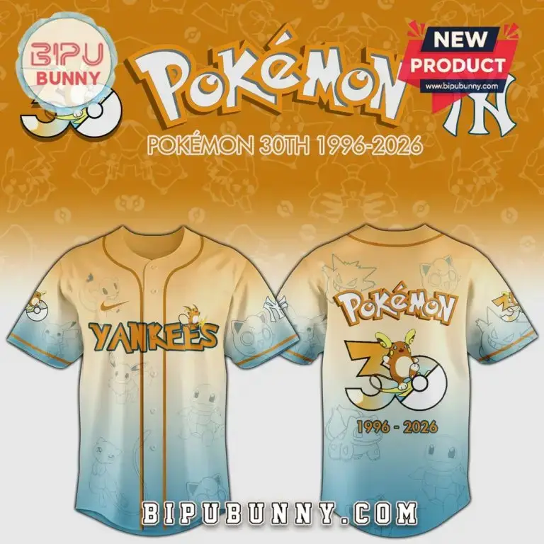 Celebrate Pokémon 30Th Anniversary With Limited Edition Yankees Jersey – Exclusive Design! Image